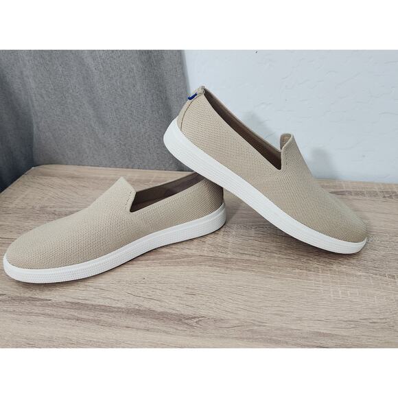 Rothy's The Ravello Slip On Sneaker Men's Size 8 Casual Shoes Tan Wheat Knit - Picture 7 of 11